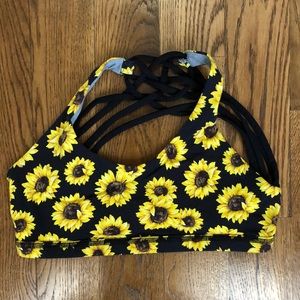 Born primitive sunflower sports bra